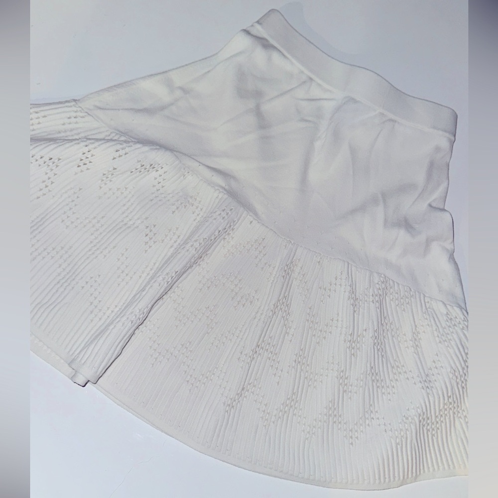 & Other Stories Aline laser cut White Skirt